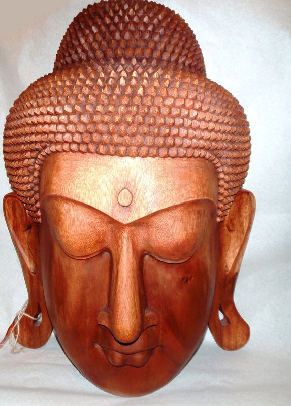 Budha hlava na stenu veľke uši 60 cm