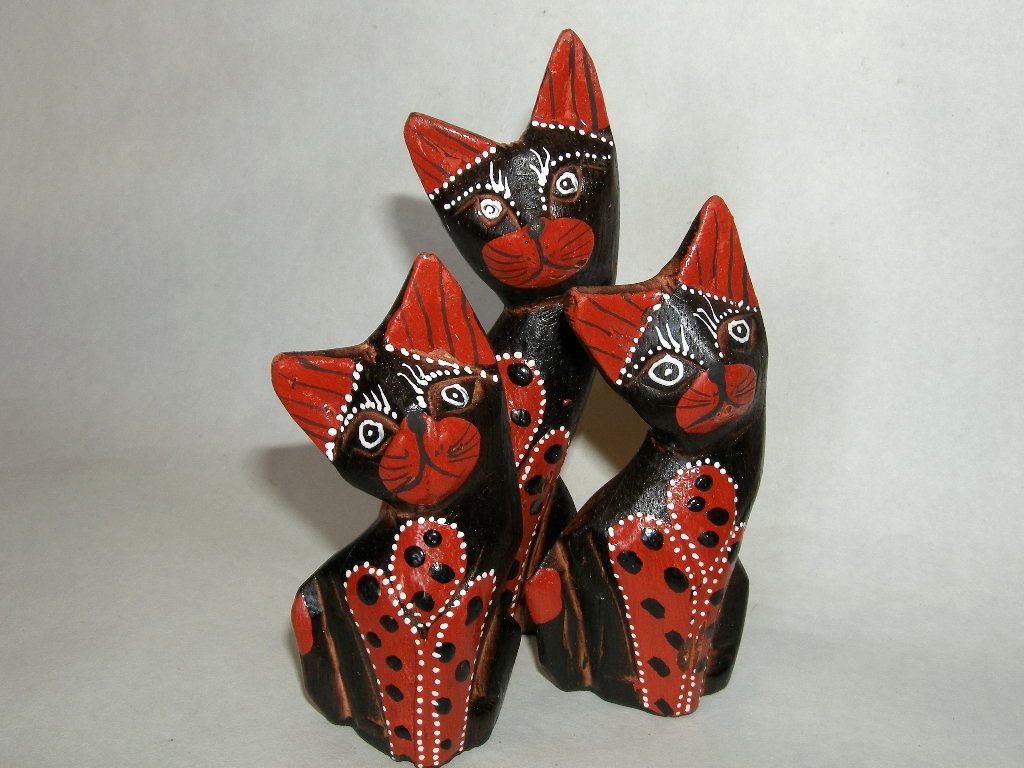 Mačka tmavé bodky 3set S 15cm