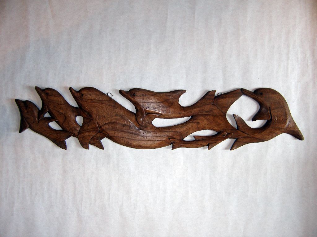 Relief 4x delfiny 100 cm