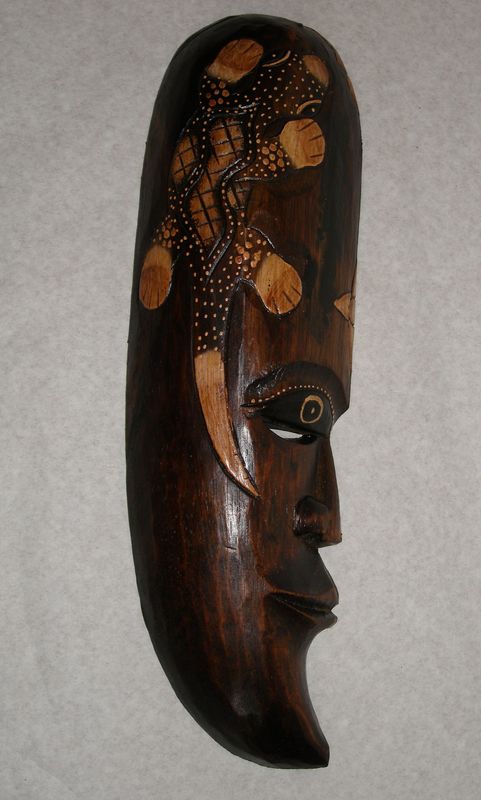 Maska 30 cm sova oči