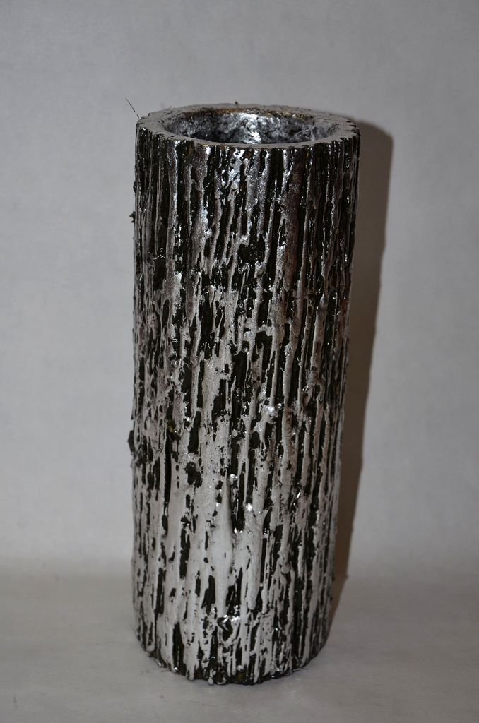 Váza S- ko 30 cm - strieborna