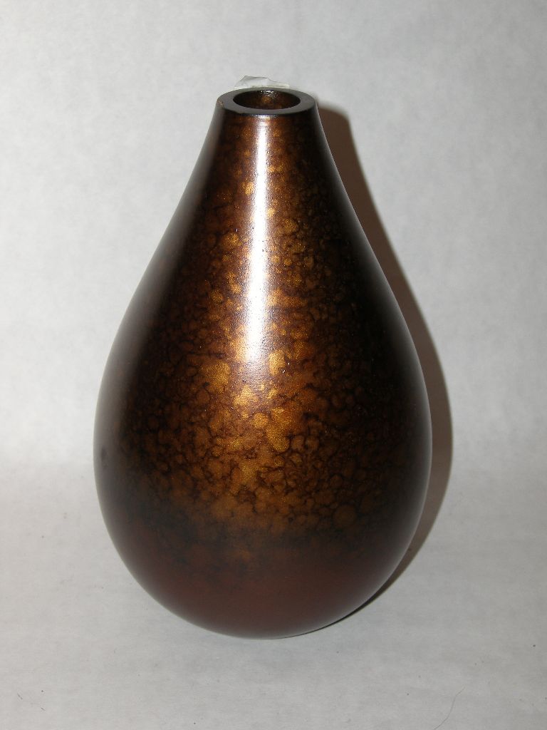 Váza 25 cm hnedo zlata