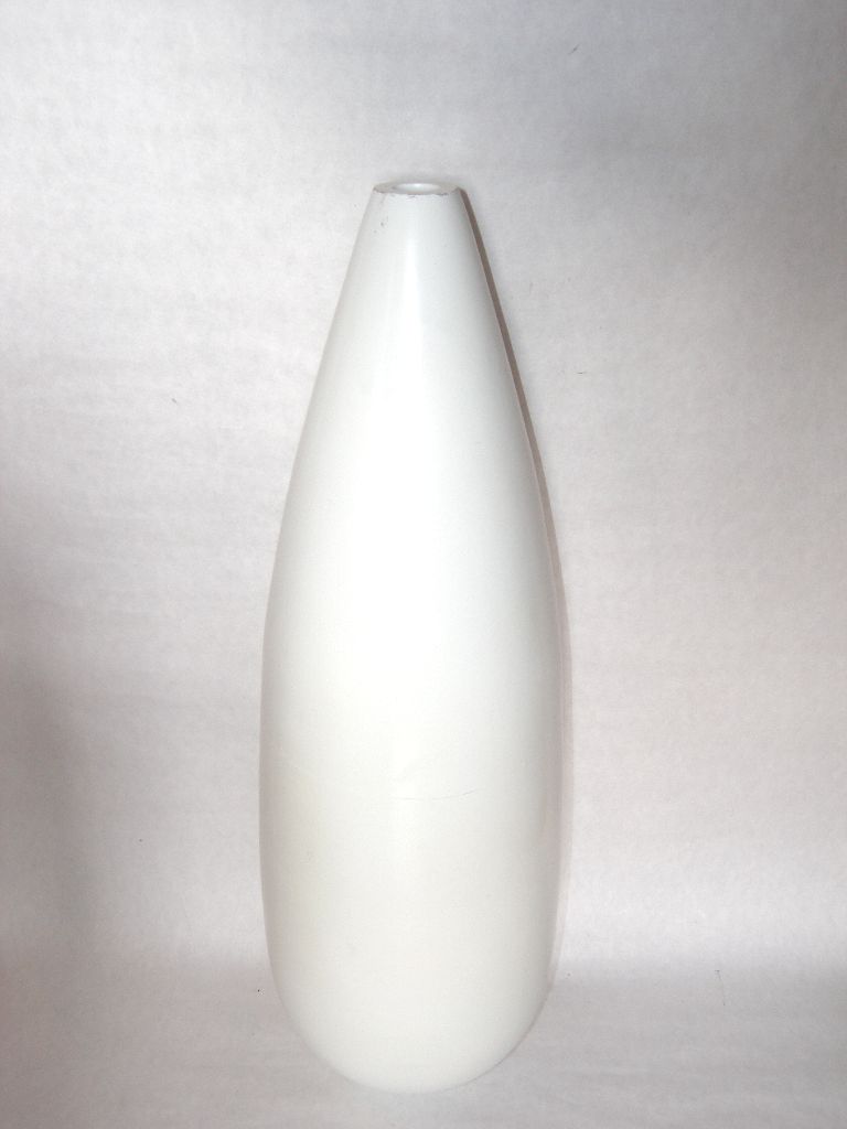 Váza drevená veľká biela