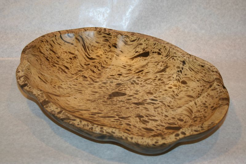 Miska list dvojstrana 35 cm maslova