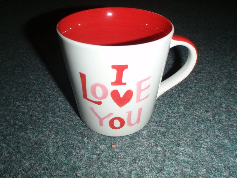 Keramika hrnček i love you