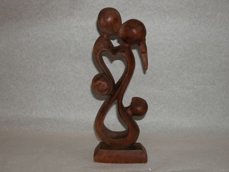 Milenci osmička s copom + hlava 30 cm