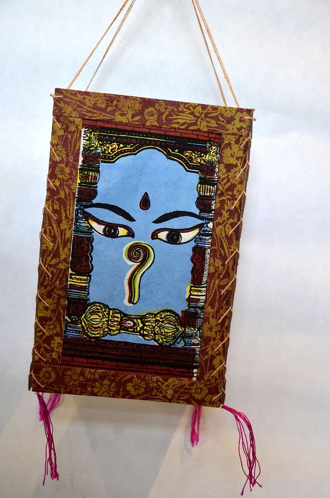 Lampion klasik budha oči modrý