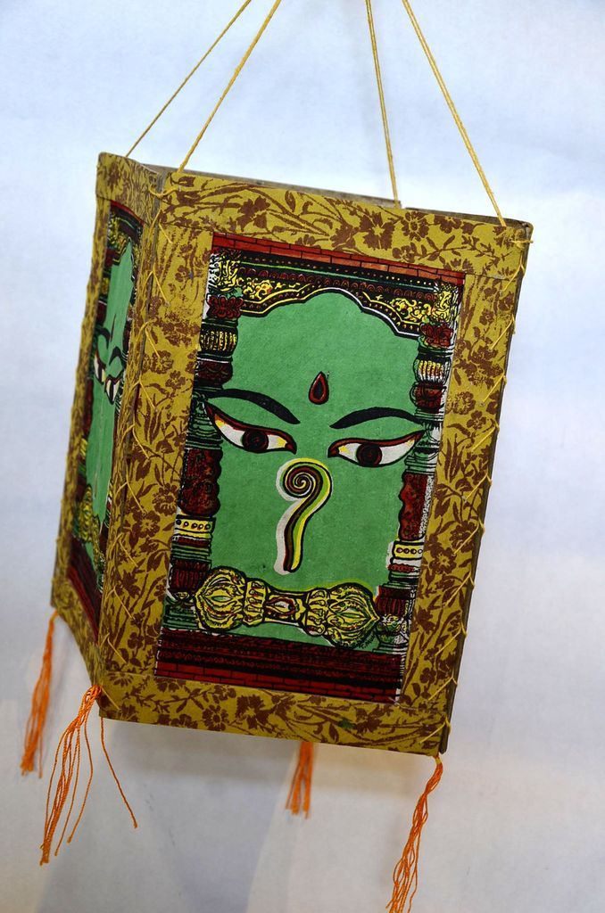 Lampion klasik budha oči zelený